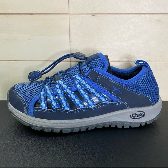 Chaco Outcross 2 Blue Grey Kid's Youth Size 2 Shoes Slip-Ons Water Shoes Sandals - Picture 4 of 11